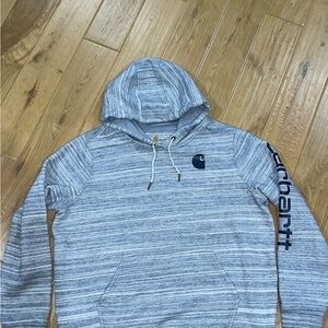 Carhartt Gray Striped Hoodie